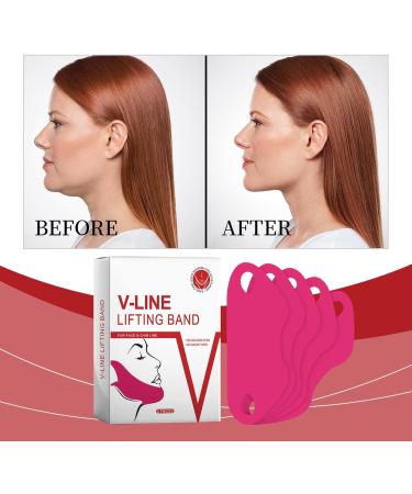 Double Chin Strap - Firming Chin Sheet Masks | Vline Face Lifting Chin Masks | 5 Ear-hanging V-face Masks | Double Chin Ma-sk for Skin Firming and Tightening Double Chin Jawline for Women & Men - Buy Online on GoSupps.com