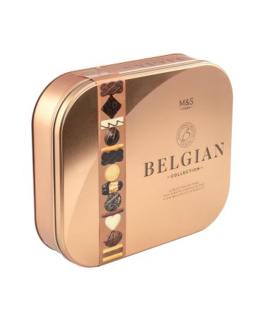 M&S Marks & Spencer Belgian Chocolate Coated Biscuit Collection in Presentation Tin 500 grams Milk White & Dark