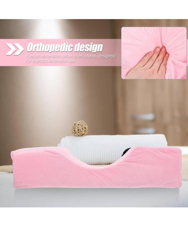 Kichvoe Lash Pillow for Extensions - Memory Foam Neck Support Pillow for Beauty Salon - Pink - Buy Online on GoSupps.com