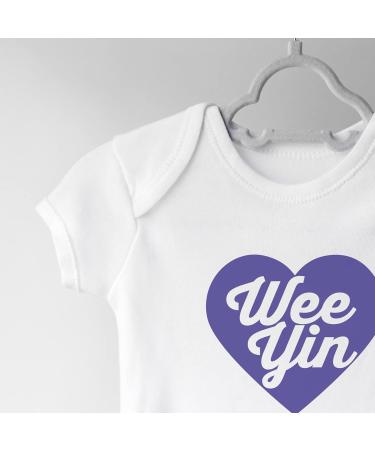 Hippowarehouse Wee Yin Scottish Baby Vest Bodysuit (Short Sleeve) - White - Buy Online on GoSupps.com