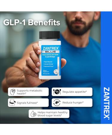 Zantrex Blue Energy & Thermogenesis Boost Energy | Weight Loss Supplement for Appetite Control Increased Calorie Burn and Supports GLP-1 Levels | 120 Capsules 60 Count (Pack of 2) - Buy Online on GoSupps.com