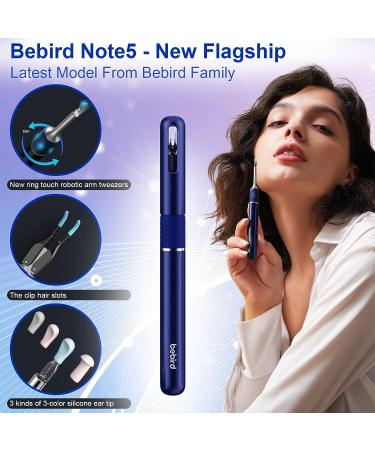 Bebird Pro Note5 - 10MP HD Ear Wax Removal Tool Camera | Ear Cleaner with Light & Tweezers | 3-in-1 Spade Ear Cleaner for iPhone & Android - Sky Blue - Buy Online on GoSupps.com