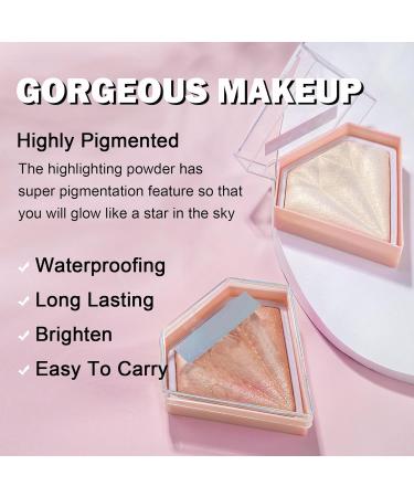 Buy White Highlighter Makeup Palette - Pearl White Shimmer & Contour Powder | International Shipping Available - Buy Online on GoSupps.com