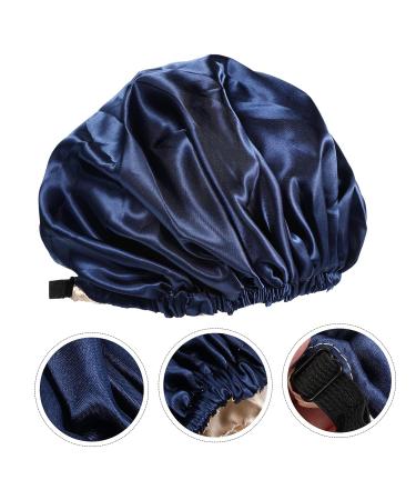 Adjustable Buckle Silk Night Cap Set - 2pcs Tibetan Green Women's Spa & Shower Bonnets - Buy Online on GoSupps.com