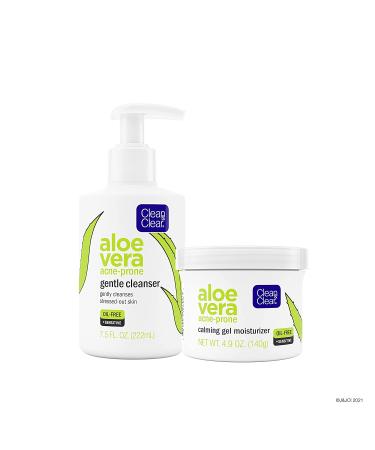 Clean & Clear Aloe Vera Gentle Facial Cleanser - Oil-Free Daily Face Wash for Acne-Prone Skin - Vegan & Paraben-Free - 7.5 fl. oz - Buy Online on GoSupps.com