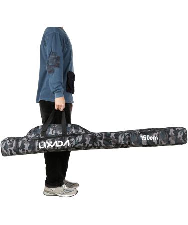 Lixada 3-Layer Oxford Fishing Rod Case | Portable Rod Bag, 120cm Camouflage | Travel-friendly Reel Tackle Storage - Buy Online on GoSupps.com