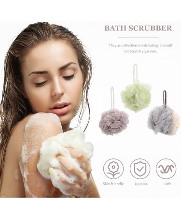 3pcs Bath Ball Set - Exfoliating Mesh Scrubber for Soft Skin | International Shipping Available - Buy Online on GoSupps.com
