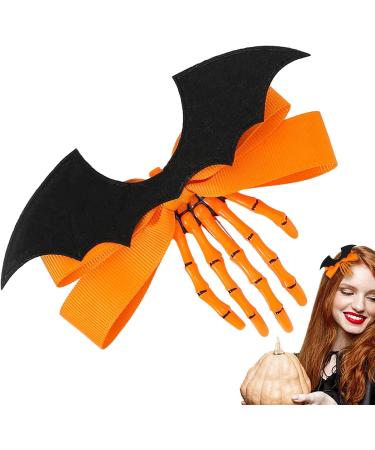 Bone Hair Clips Skeleton Hand Clips for Halloween | Portable Claws Skull Hand Hair Clip Hairpin for Women Children Fovolat Orange-1 Piece - Buy Online on GoSupps.com
