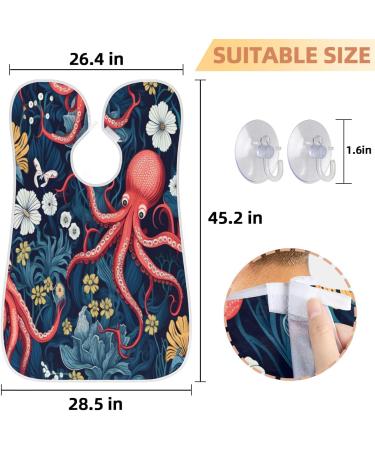 Butterfly Tree Beard Bib Apron - Beard Hair Catcher for Men | Perfect Father's Day & Christmas Gift with Suction Cups - Buy Online on GoSupps.com