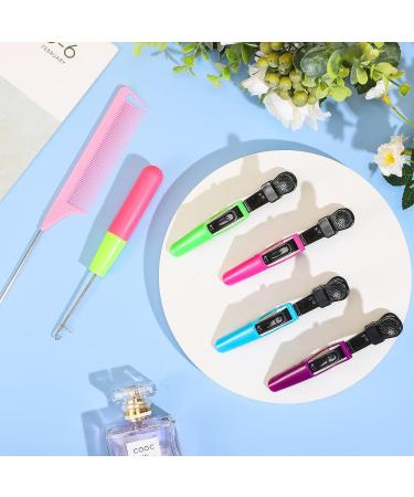 Latch Crochet Hooks & Hair Styling Set | 6 Piece Hair Needle Comb, Crochet Needles, Comb, & Clips for Braids & Extensions - Buy Online on GoSupps.com
