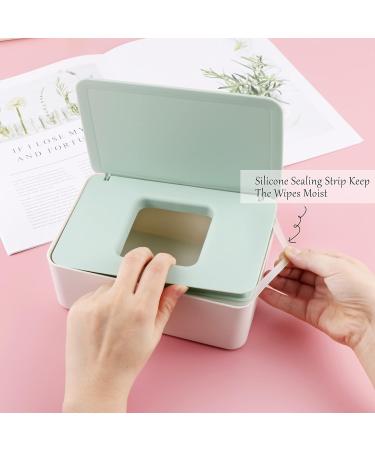 Wet Tissue Box Baby Wet Wipes Dispenser Napkin Wet Wipes Box Waterproof Dustproof with Lid for Car Home Office - Buy Online on GoSupps.com
