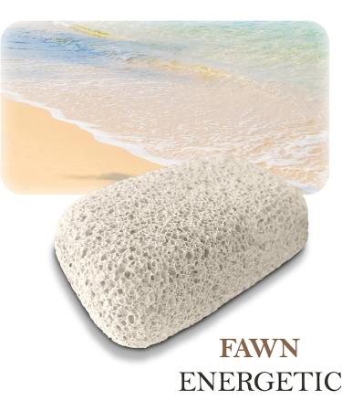 Pumice Stone for Feet - Natural Foot Scrubber for Callus Removal - Foot Exfoliator and Shower Scrubber - Vulcan Pumice Stone - Buy Online on GoSupps.com