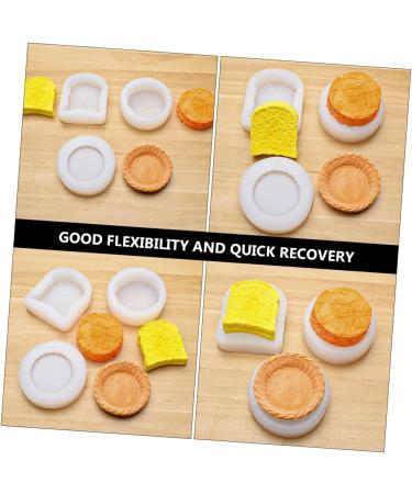 MAGICLULU 4 Pcs Cake Mold Chocolate Making Ice Ball Mold Soap Candle Silicone Mould Egg Tart Silicone Muffin Molds Chocolate Molds Mini Soaps Aroma Household Silica Gel White Accessories Whitex2pcs 9X8X2.6CMx2pcs - Buy Online on GoSupps.com