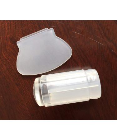 Finger Angel New Clear 2.8CM Jelly Nail Art Stamping Stamper Scraper Image Plate Stamper Manicure Tools DIY Polish Kit