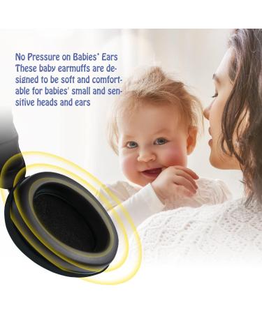 GUKOY Baby Ear Protection Headphones for Ages 0-3 | Noise Cancelling & Reduction Earmuffs for Infant Hearing | Black - Buy Online on GoSupps.com