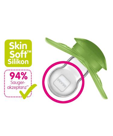 Mam Perfect Schnuller - Baby Pacifier for Healthy Dental & Jaw Development | SkinSoft Silicone | 0-6 Months | Pink | Includes Pacifier Box - Buy Online on GoSupps.com