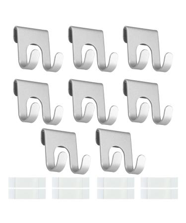 Zijang razor holder hook 8 pieces of bathroom hooks without drilling razor holder shower with two installation methods razor bracket shower for bathrooms kitchen toilet office