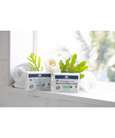 Health and Wisdom Lavender Magnesium Soap Bar 4oz | Hand & Body Soap with Essential Oils, Aloe Vera | Moisturizing Skin Cleanser - Buy Online on GoSupps.com
