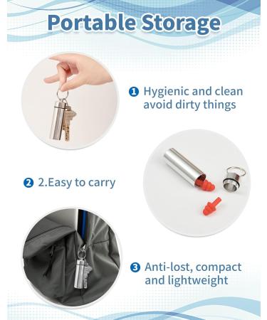 Earrings for Hearing Protection - 14 Pairs Silicone Earplugs SNR 31dB - Waterproof & Reusable for Sleeping & Travel - Colorful Portable Case - Buy Online on GoSupps.com