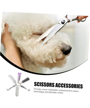 Minkissy Stainless Steel Scissors Set - Decorative Cock Nail & Tail Nail Accessories for Pet Grooming | Durable & Stylish 6-Piece Scissors - Buy Online on GoSupps.com