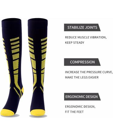 Buy WSC Compression Stockings (3 Pairs) 10-20 mmHg - Sports Socks for Men & Women Closed Toes - Ideal for Long Hours of Standing - S/M Size - Buy Online on GoSupps.com
