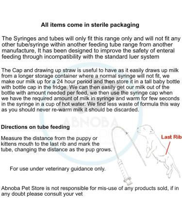 4 French Sterile Tube Feeding Kit Milk Syringes Whelping Pup Kitten Sml Animal - Buy Online on GoSupps.com