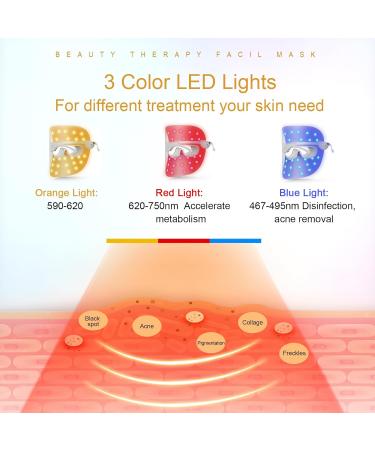 Blue Light Therapy Mask for Acne | At-Home Treatment | Lightweight & Effective - Buy Online on GoSupps.com
