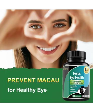 WINYEL Lutein Eye Vitamins Supplement - Supports Eye Health - with Lutein Zeaxanthin Zinc and Vitamins C & E - 60 Capsules - Buy Online on GoSupps.com