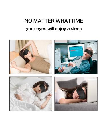 VenusCare Natural Mulberry Silk Sleep Mask - Super Smooth & Soft Eye Mask for Men & Women - Adjustable Strap for Travel, Meditation, Nap, Daylight Sleeping - Breathable Lightweight (Black) - Buy Online on GoSupps.com