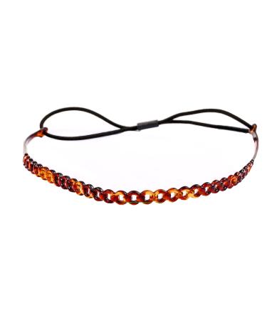 A&A Hair Beauty Hair Accessories Hairband Band Rubber Hair Tie Headband Headdress Havana Elastic
