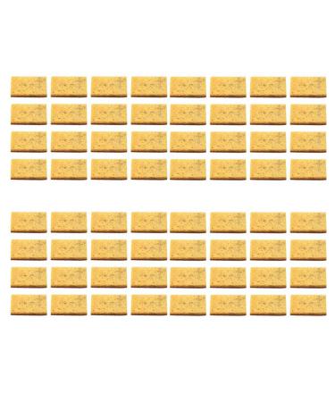 Clisted 64Pcs Biodegradable and Compostable Sponges Scouring Pad Palm Fiber Eco-Friendly Sponge for Kitchen Dishes Cleaning