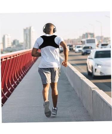 Anneome Belt Shoulder Rest Brace Holder Back Support Belt for Men Posture Band Polyester Black - Buy Online on GoSupps.com