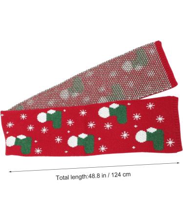 Amosfun Christmas Scarf Gifts for Children - 124x19cm Holiday Cloth Featuring Miss Christmas Tree & Hirsch - Buy Online on GoSupps.com