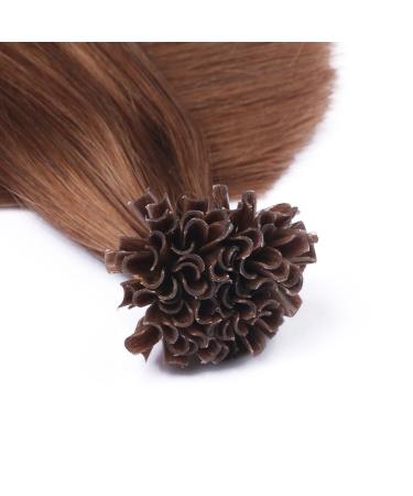 Premium Keratin Bonding Hair Extensions - #5 Dark Blonde 70cm 50 Strands 100% Remy Real Hair - U-Tip by Novon - Buy Online on GoSupps.com