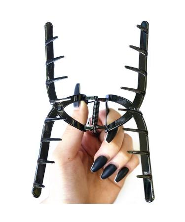 TANG SONG 4PCS Bow Tie Shaped Hair Claw Clips Set - Oversize Metal Barrettes for Women with Thick Hair (Silver, Gold, Rose Gold, Black) - Buy Online on GoSupps.com