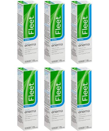 Fleet Laxative Saline Enema for Constipation | 4.5 fl oz | Pack of 6