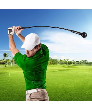 Greatlizard Golf Swing Training Aid - Improve Strength, Flexibility, and Tempo - Golf Practice Stick for Men and Women, Black 48 - Buy Online on GoSupps.com