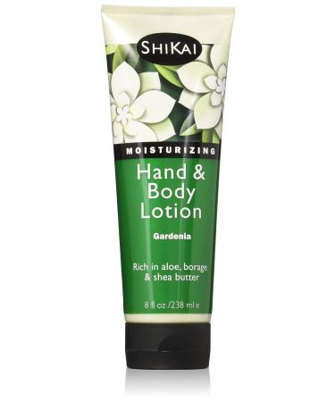 ShiKai - Gardenia Hand & Body Lotion  Plant-Based  Perfect for Daily Use  Rich in Botanical Extracts  Makes Skin Softer & More Hydrated  Mildly Formulated for Dry  Sensitive Skin  Thick Texture (8 oz) Gardenia 8 Fl Oz (P...