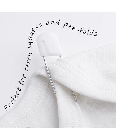 Durable Diaper Safety Needles - 5.3 cm Plastic Pins for Terry Squares & Pre-Folded Diapers (24 Pack) - Buy Online on GoSupps.com