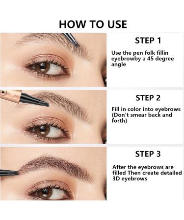 Long-Lasting Waterproof Microblading Eyebrow Pen - Grey | Natural Looking Brow Pencil - Buy Online on GoSupps.com