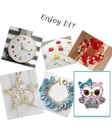 Greentime 1500 pcs Round Resin Buttons Mixed Color Assorted Sizes for Crafts Sewing DIY Manual Button Painting DIY Handmade Ornament Buttons  2 Holes and 4 Holes - Buy Online on GoSupps.com
