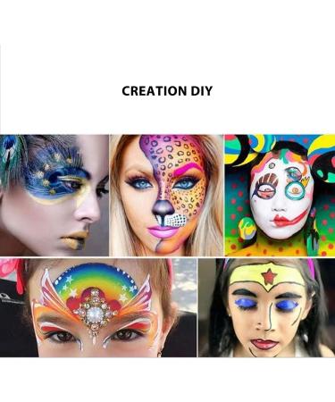  Zisemeil Children's Face Paint Kit 15 Colors Water-Based Body Paint Palette Washable Makeup Kit Halloween Cosplay Party 30g (Type B) - Buy Online on GoSupps.com