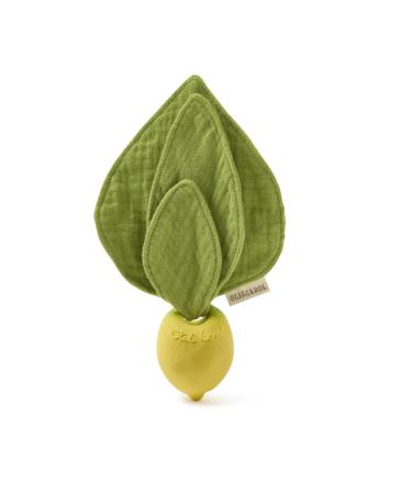 Oli & Carol - Mini DouDou Teething Ring Baby Lemon Yellow John Lemon