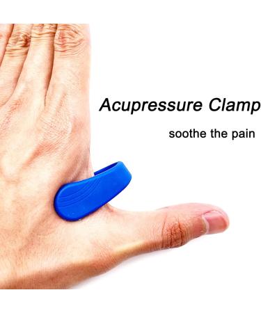8-Piece Acupressure Clip Set for Migraine Relief & Tension Relief | Hand-Clamp Massage Clips - International Shipping - Buy Online on GoSupps.com