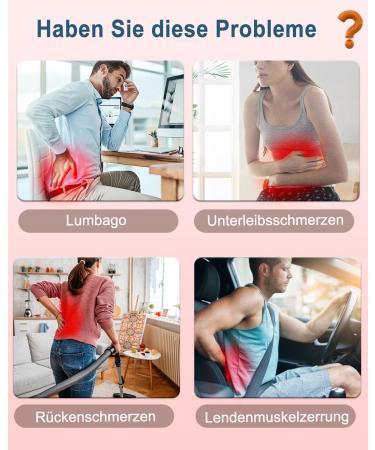 Electrapy EMS Massage Device - 6 Modes 16 Levels & Heating - Portable Back & Belly Massager for Home Office & Car - Perfect Gift for Men & Women (Pink) - Buy Online on GoSupps.com