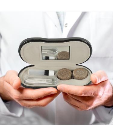 Zerodeko 2-in-1 Glasses Case | Double Layer Storage with Mirror Tweezers & Applicator | Portable Eyewear Organizer - Buy Online on GoSupps.com