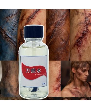 Liquid Scar Makeup 30ml Long-Lasting Body Paint for Cosplay Liquid Scar Effects for Halloween | For Escape Rooms Horror Parties Theater Performances Carnivals Masquerades - Buy Online on GoSupps.com