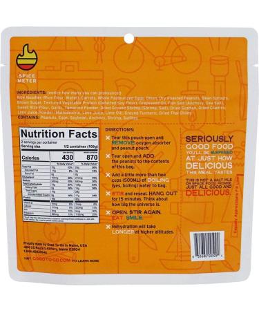 GOOD TO-GO Pad Thai | Dehydrated Backpacking & Camping Food | Lightweight & Easy to Prepare | Double Serving - Buy Online on GoSupps.com