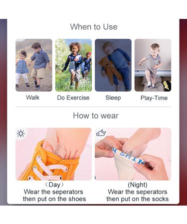 Bunion Relief for Kids - Gel Toe Separators with Loops for Overlapping Toes & Bunion Corrector Pads - Buy Online on GoSupps.com