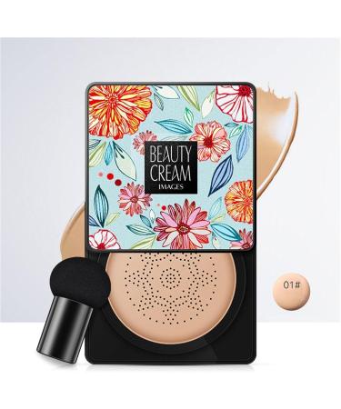 Mushroom Head Air Cushion - BB Cream Concealer Lasting Nude Makeup Air Cushion Moisturizing Brightening Cream Waterproof CC Liquid Foundation Shakven - Buy Online on GoSupps.com